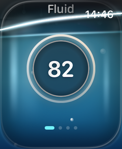 AbSync Fluid gauge on Apple Watch