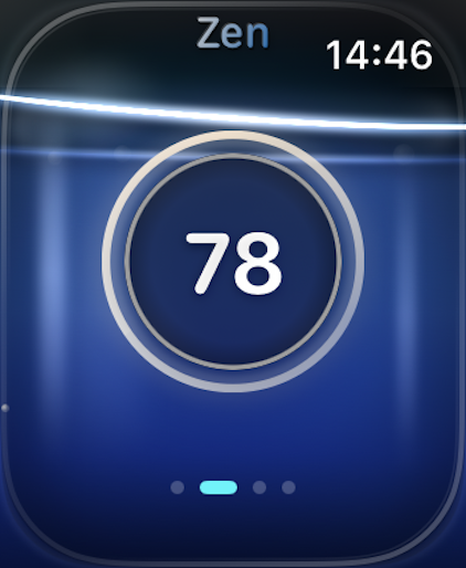 AbSync Zen gauge on Apple Watch